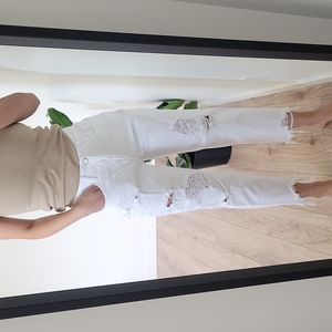 Zara high rise straight jeans size US 6